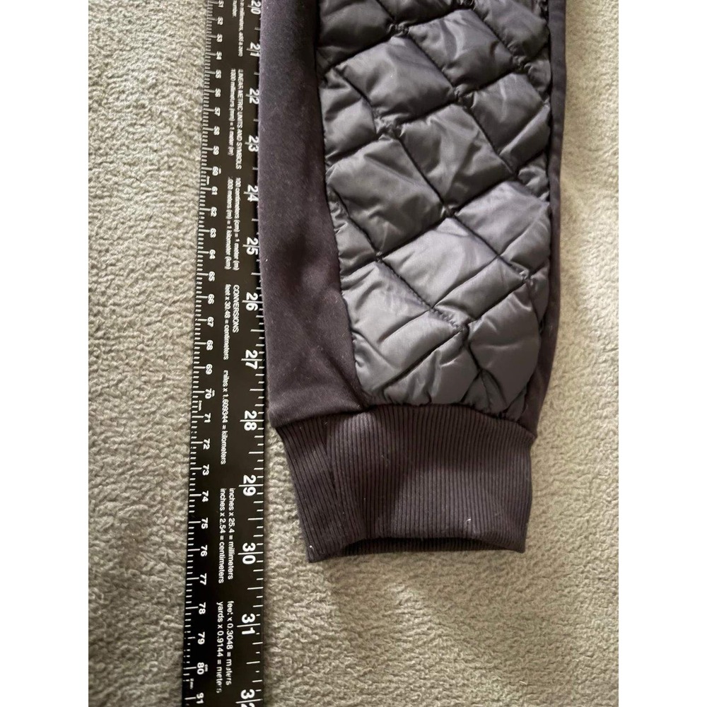 Alo Yoga Black Quilted Slim Tapered Joggers Womens Large Drawstring Puffer Pants - Picture 6 of 8